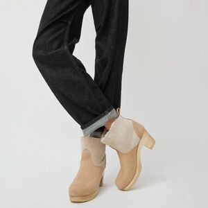 NO. 6 Pull On Shearling Clog-Bone